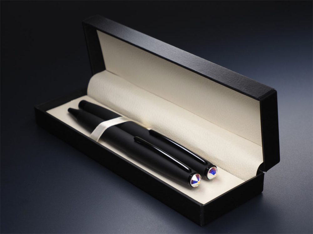 Logotrade promotional giveaway image of: Swarovski Crystal Pen set 1236036