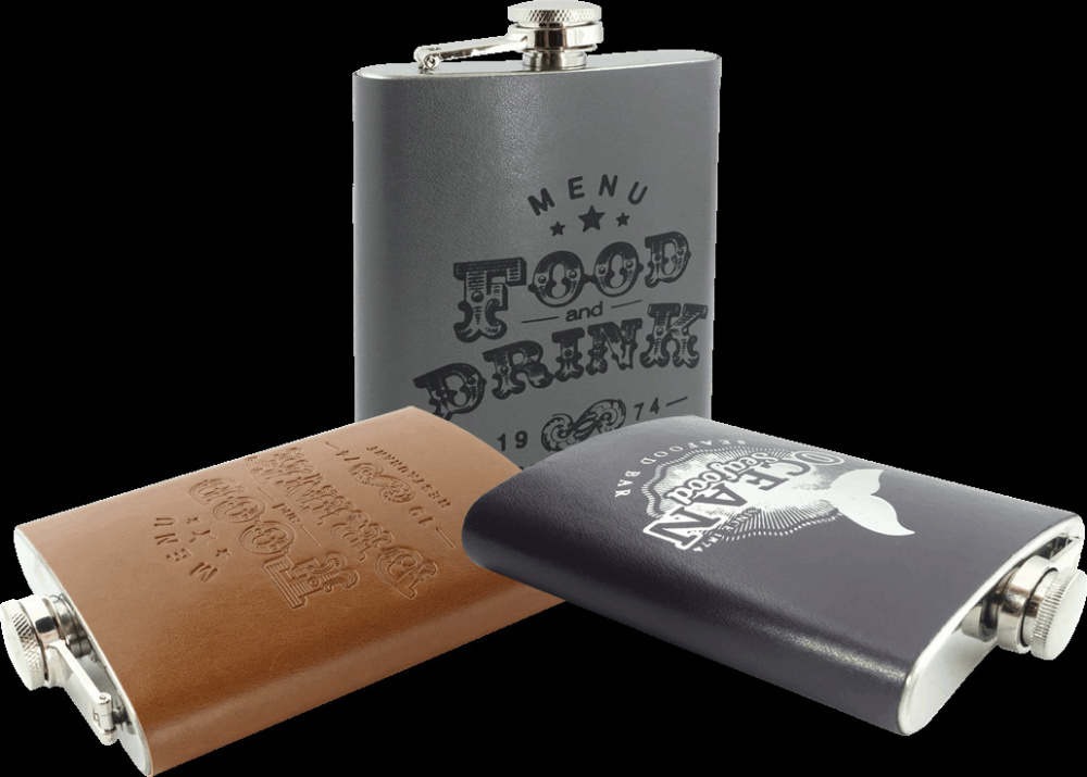 Logo trade promotional items image of: Hip flask 425119