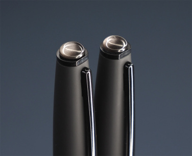 Logo trade promotional giveaways picture of: Obsidian stone Pen set 1290036