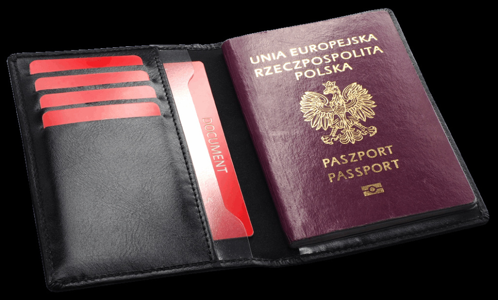Logo trade corporate gifts picture of: RFID passport case 1301131