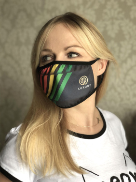 Logo trade corporate gifts picture of: MARS PRO cotton mask (size M) with pocket and HEPA filter 1380165