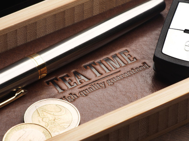 Logo trade promotional giveaway photo of: Wooden desk organiser 1852292