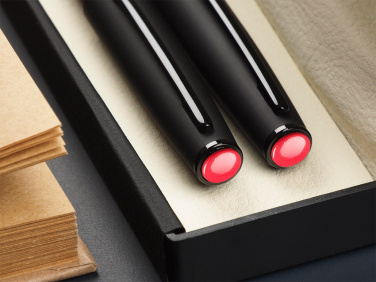 Logo trade promotional product photo of: Coral stone Pen set 1285036