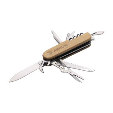 Logo trade promotional products picture of: Beechwood Pocket knife