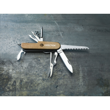 Logo trade promotional gifts picture of: Beechwood Pocket knife