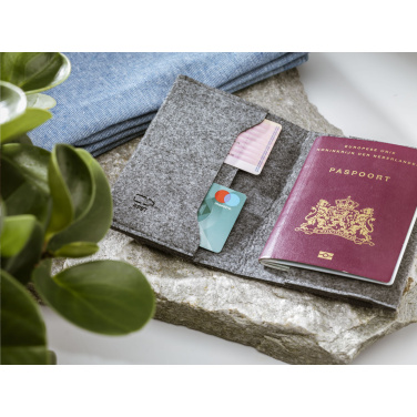 Logo trade promotional item photo of: Identify GRS RPET Felt passport holder