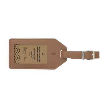 Logo trade promotional items picture of: Vegan Pineapple Leather Luggage Tag