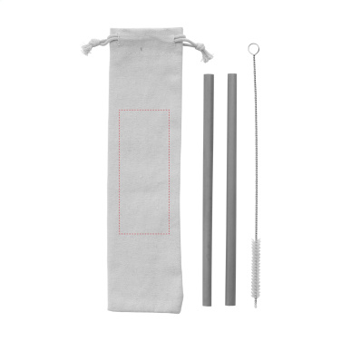 Logo trade promotional products picture of: ECO Bamboe Straw Set bamboo straws