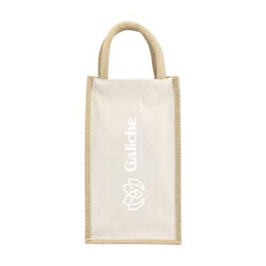 Logo trade promotional items picture of: Jute Canvas Double Wine Bag