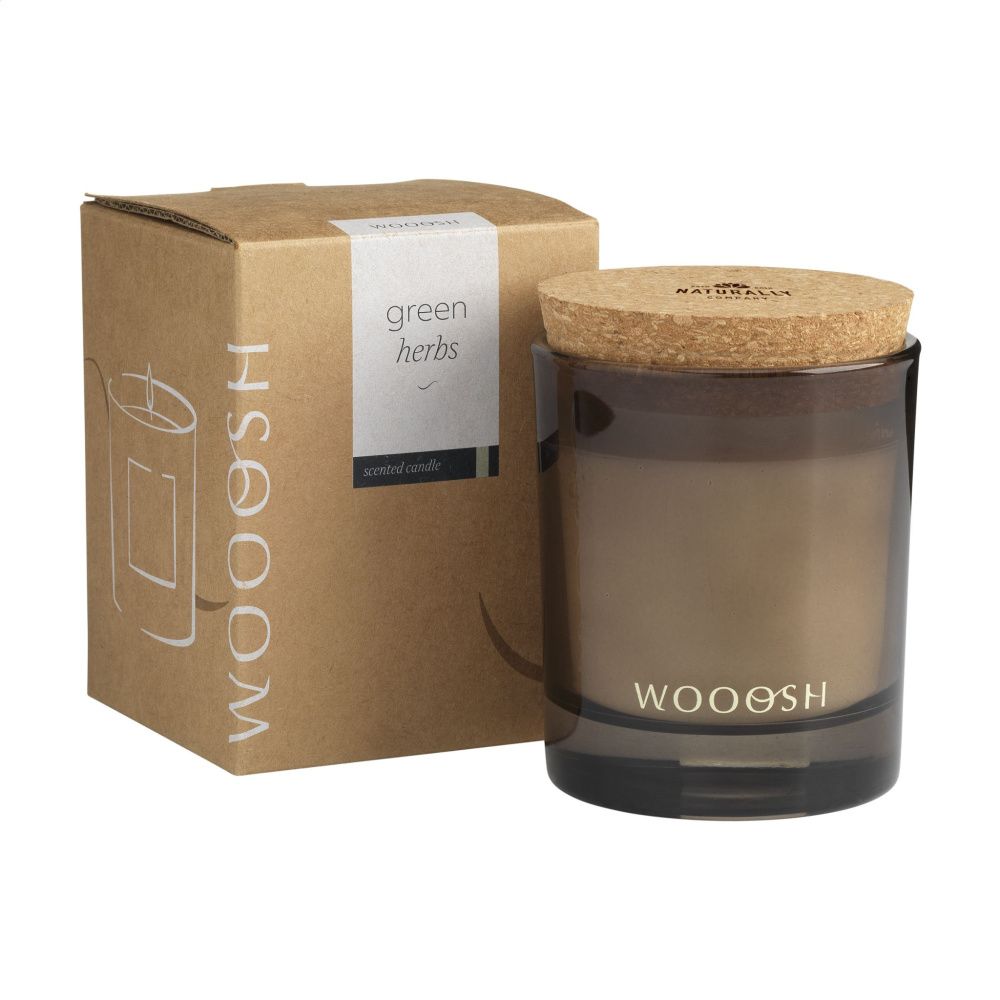 Logotrade corporate gift picture of: Wooosh Scented Candle Green Herbs