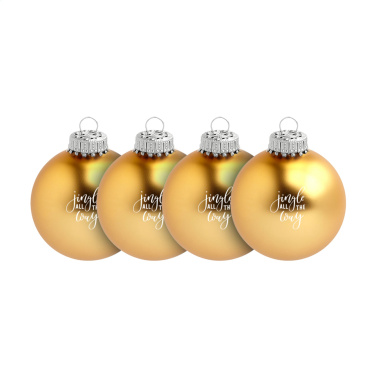 Logotrade promotional gift picture of: Christmas Bauble Ø 6 cm - set of 4 - Made in Europe