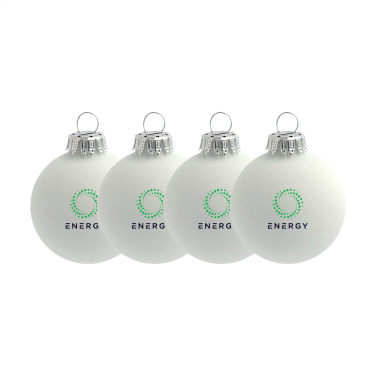 Logotrade promotional item image of: Christmas Bauble Ø 6 cm - set of 4 - Made in Europe