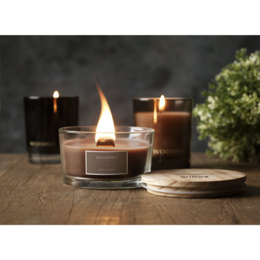 Logo trade advertising products image of: Wooosh Flame Scented Candle Dark Amber