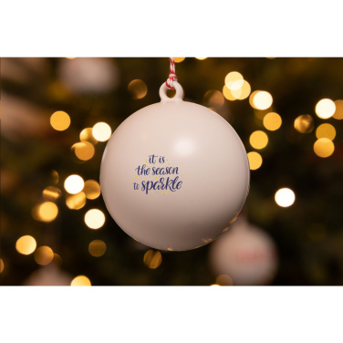 Logotrade promotional item picture of: Christmas Bauble Ø 7 cm Recycled PP - Made in Europe