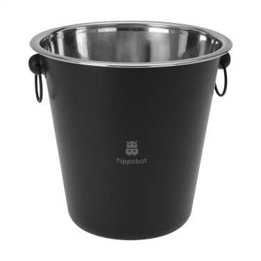 Logo trade promotional merchandise photo of: CoolBlack Champagne Bucket