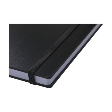 Logo trade promotional merchandise photo of: Bamboo Journal Naked Spine Paper Notebook Black A5