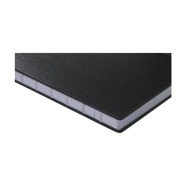 Logo trade promotional item photo of: Bamboo Journal Naked Spine Paper Notebook Black A5