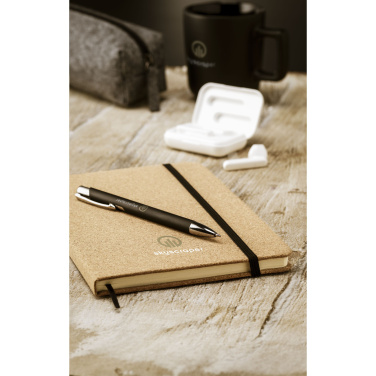 Logotrade promotional giveaway image of: CorkNote A5 Paper notebook