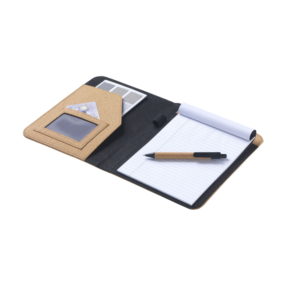 Logo trade corporate gifts image of: Eco Conference Cork A5 document folder