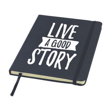 Logotrade promotional gift image of: BudgetNote A5 Blanc Paper notebook