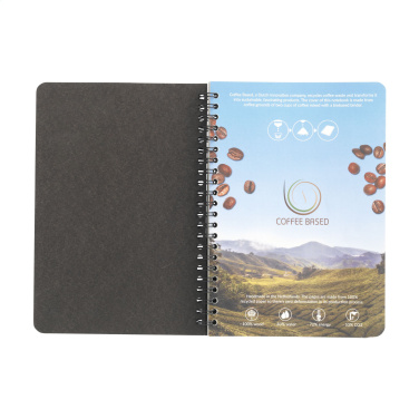 Logo trade corporate gift photo of: Coffee Paper Notebook Wire-O A5