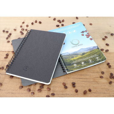 Logo trade promotional products image of: Coffee Paper Notebook Wire-O A5