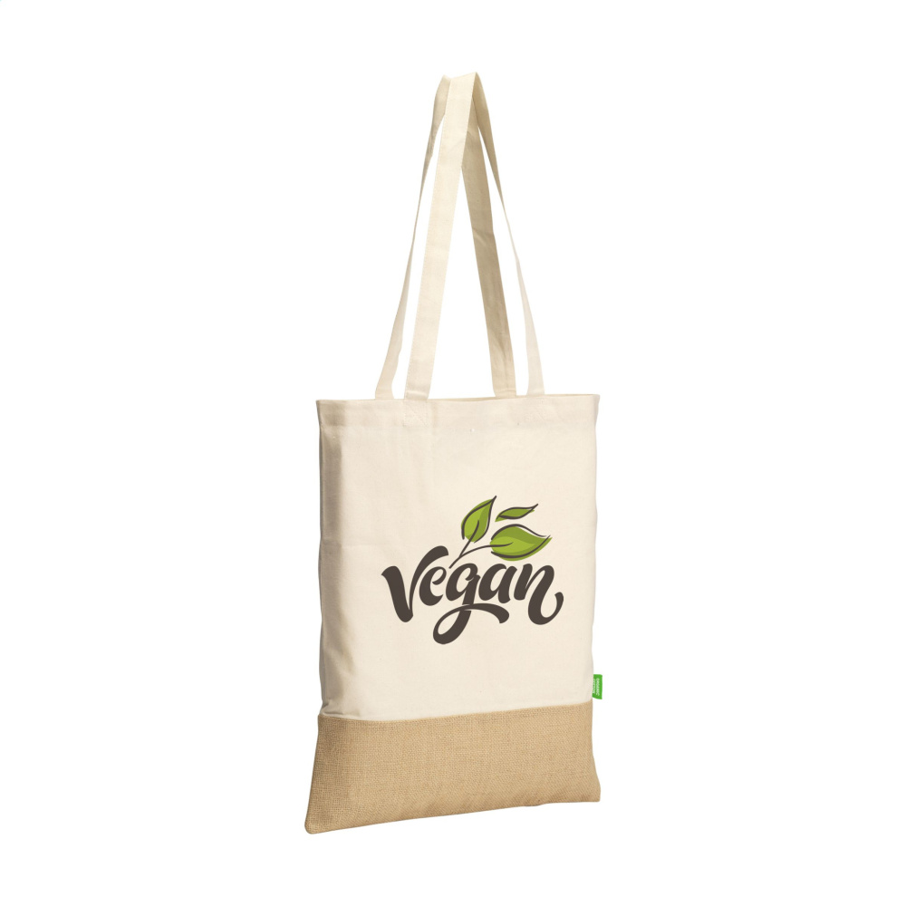 Logotrade promotional giveaways photo of: Combi Organic Shopper (160 g/m²) bag