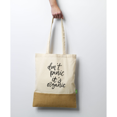 Logo trade corporate gift photo of: Combi Organic Shopper (160 g/m²) bag