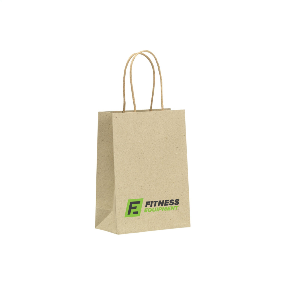 Logo trade advertising product photo of: Leaf It Bag recycled grass paper (120 g/m²) S