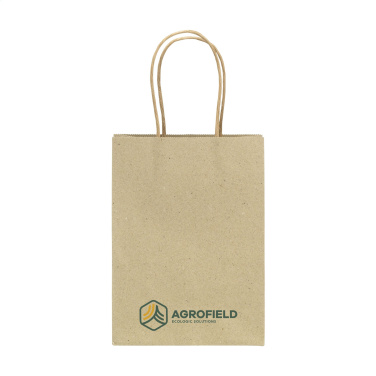 Logo trade advertising products image of: Leaf It Bag recycled grass paper (120 g/m²) S
