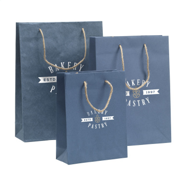 Logo trade promotional giveaway photo of: Leaf It Bag recycled with jeans fibres (180 g/m²) S