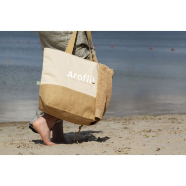 Logo trade promotional merchandise picture of: Cancun Beachbag Organic Cotton (320 g/m²)