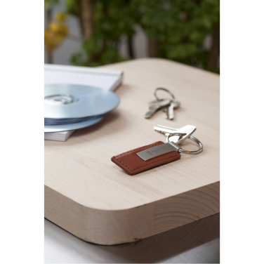 Logo trade promotional merchandise picture of: LeatherKey keyring