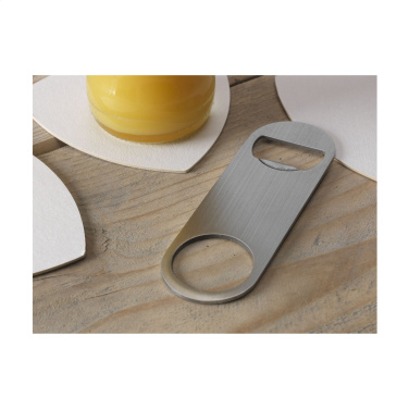 Logo trade promotional gift photo of: CrownTop Metal Opener Metal