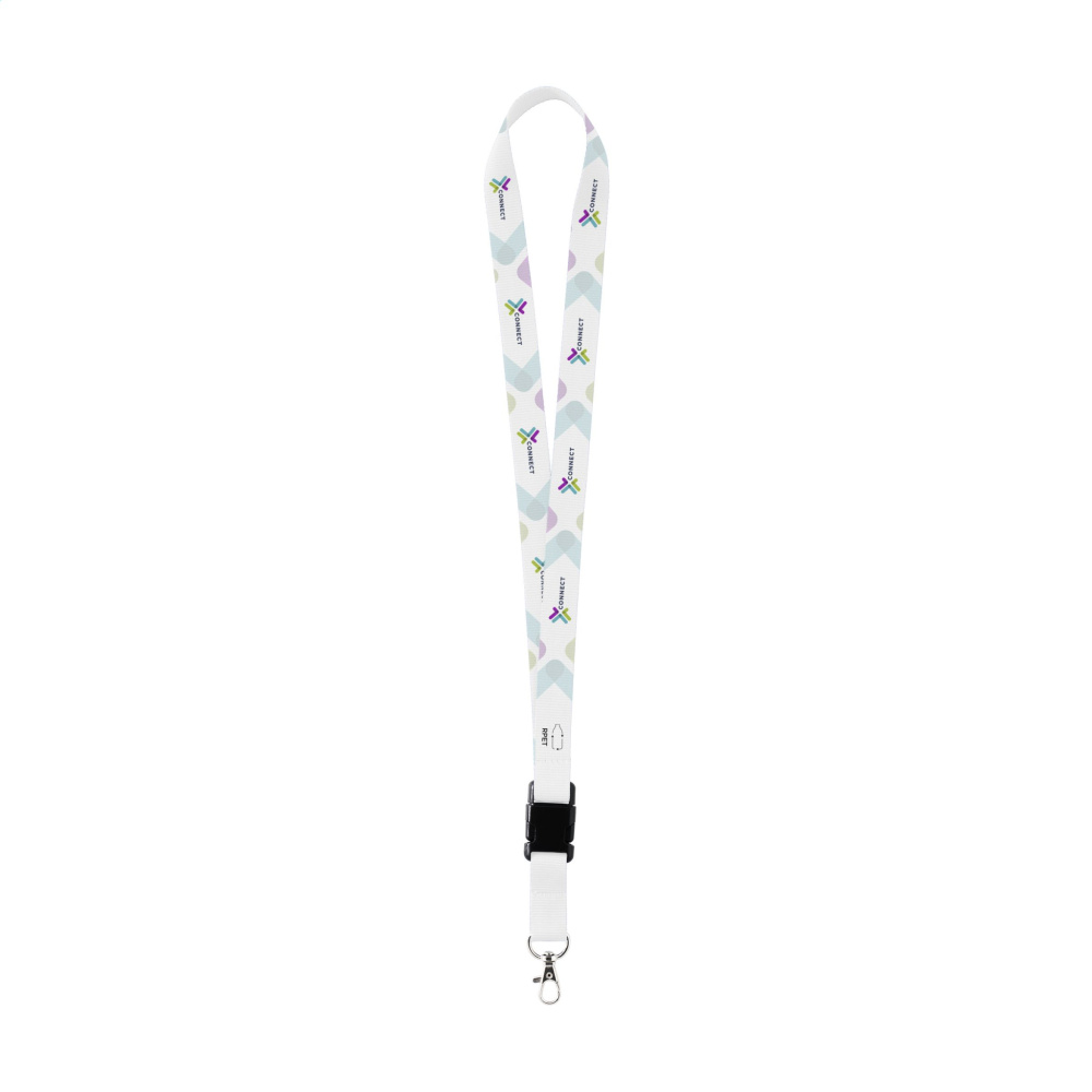 Logotrade promotional item picture of: Lanyard Sublimation Buckle RPET 2 cm keycord