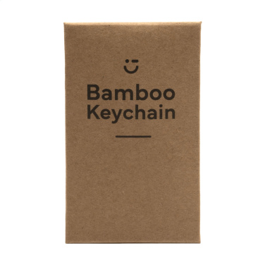 Logotrade promotional gift picture of: Bamboo Key Circle keyring
