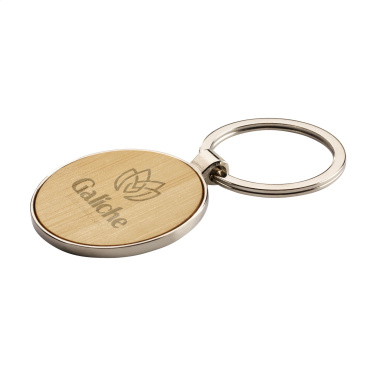 Logotrade promotional merchandise picture of: Bamboo Key Circle keyring