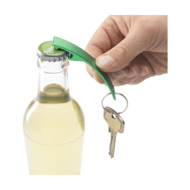 Logotrade promotional gifts photo of: Alu Opener GRS Recycled keyring