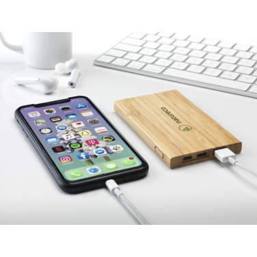 Logotrade advertising product picture of: Bamboo 4000 Powerbank external charger
