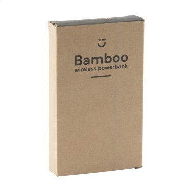 Logo trade advertising product photo of: Bamboo 8000 Wireless Powerbank wireless charger