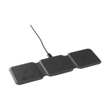 Logo trade promotional item photo of: TriCharge RCS  Recycled PU Wireless Charger