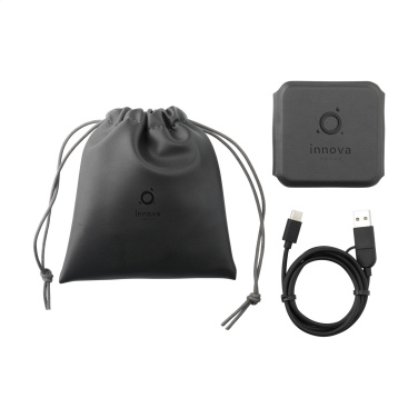 Logo trade promotional product photo of: TriCharge RCS  Recycled PU Wireless Charger