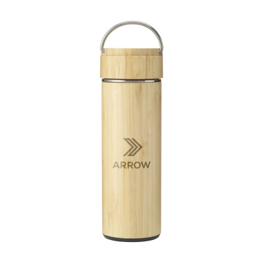 Logo trade advertising products picture of: Nikko 330 ml bamboo thermo bottle/thermo cup