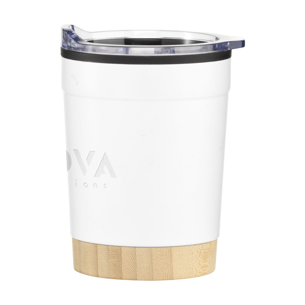 Logotrade promotional merchandise photo of: Kobe Bamboo RCS Recycled Steel 350 ml coffee cup