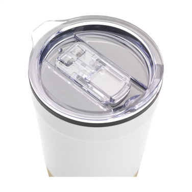 Logotrade promotional giveaway image of: Kobe Bamboo RCS Recycled Steel 350 ml coffee cup