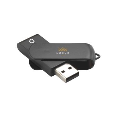 Logo trade business gifts image of: USB Twist Recycle 64 GB