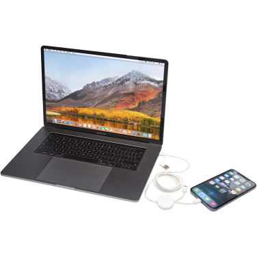 Logotrade corporate gift picture of: Citala 5-in-1 recycled plastic 150 cm data sync and 27W fast charge cable