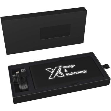 Logo trade corporate gift photo of: SCX.design P30 8000 mAh light-up solar power bank