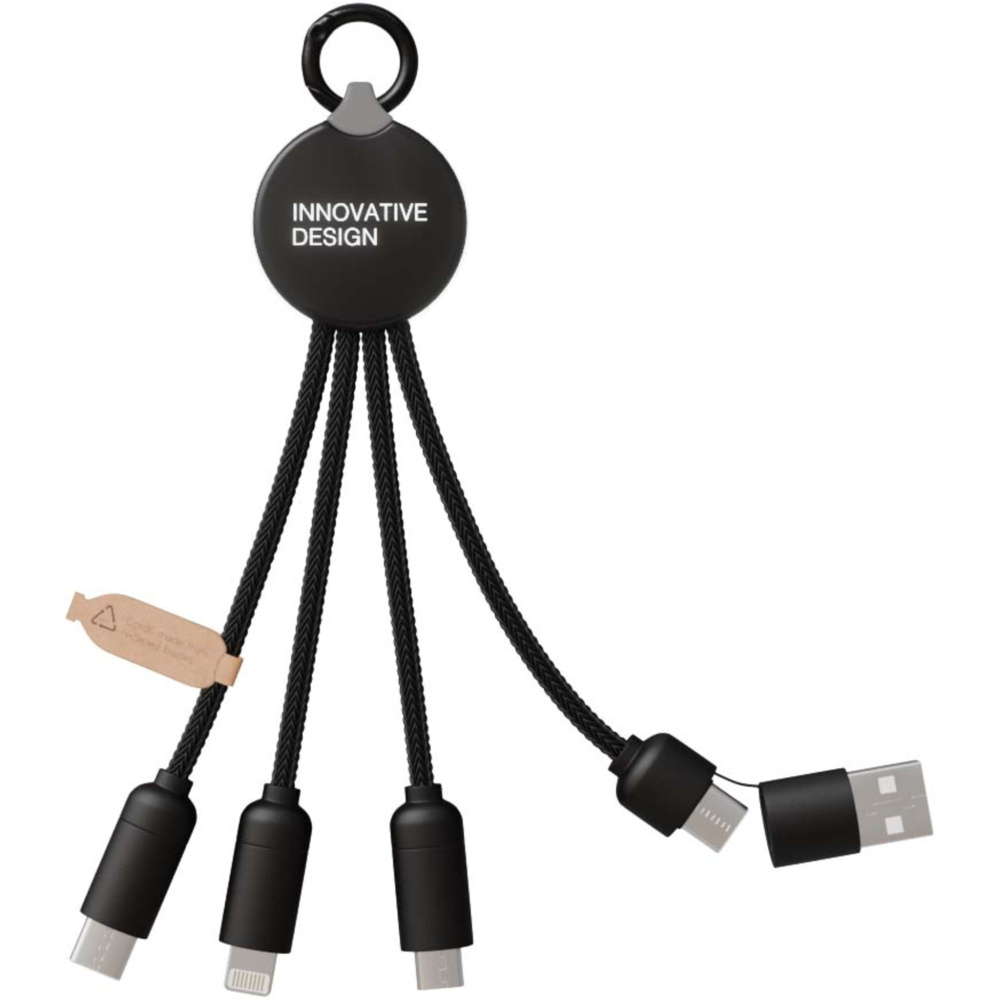 Logo trade promotional products picture of: SCX.design C14 15W 5-in-1 charging cable