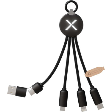 Logo trade promotional items image of: SCX.design C14 15W 5-in-1 charging cable